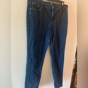 Earl straight leg dark denim jeans size 16